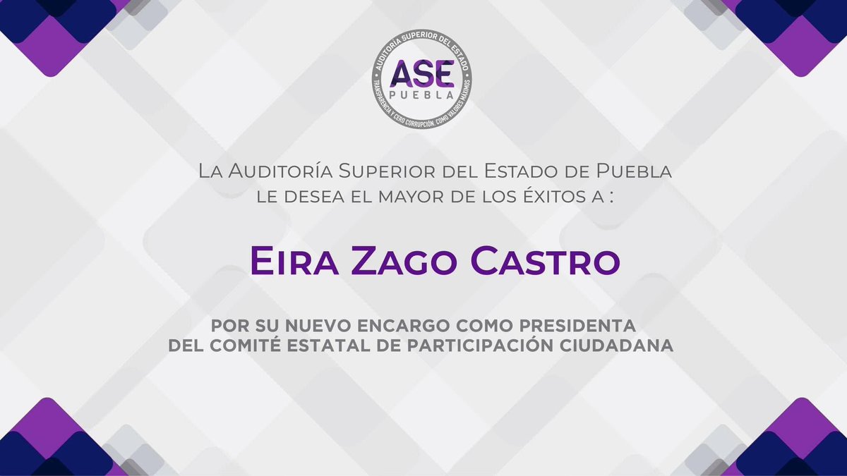 csocialespuebla's tweet image. #OrgulloTec #TecSocialesPuebla
Nuestra profesora, @eira_zago, asumió la Presidencia del Comité Estatal de Participación Ciudadana del Sistema Local Anticorrupción en #Puebla Enhorabuena por este reconocimiento a su liderazgo social inspirador.
@csocialespuebla de @TECcampusPUE