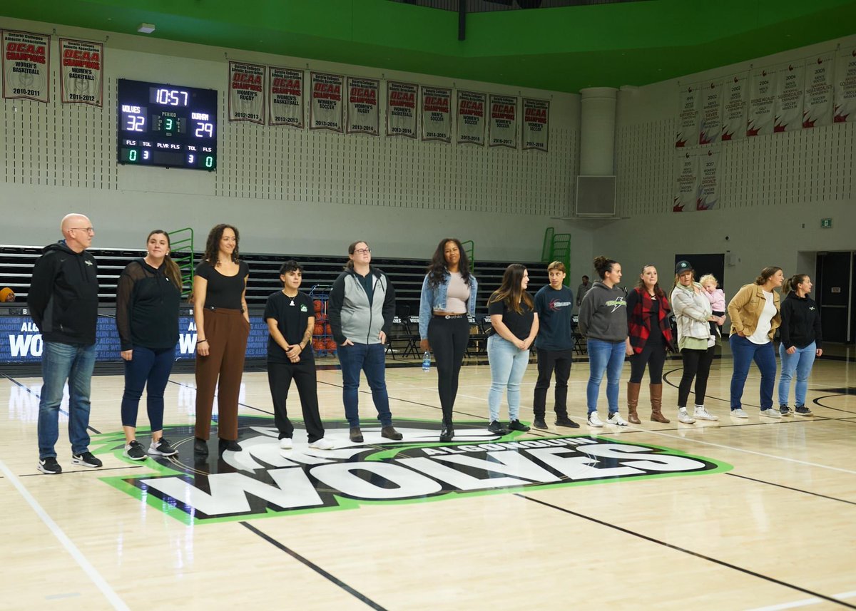 John_MacInnis's tweet photo. On November 18, we came together to celebrate the 10 year anniversary of the Algonquin Thunder run of four straight @TheOCAA Women’s Basketball Championships. It was a great night. Thanks to those who came out and those there in spirit! #gothunder https://t.co/nNee2YtN4X