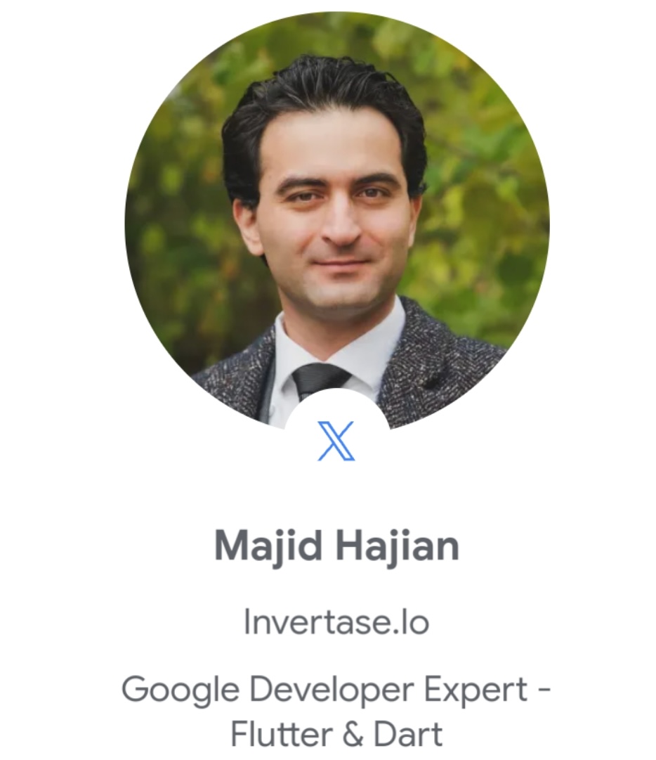 GDGHongKong's tweet photo. This evening 21 Nov, Flutter Study Group has invited 2 Flutter Expert speakers!  

speaker #1: Majid Hajian will introduce his book "Flutter Engineering" about how to become a Flutter expert from the perspective of software engineering.

RSVP Now 🎟https://t.co/vKaW26ejL6 https://t.co/ijyihbbRH4