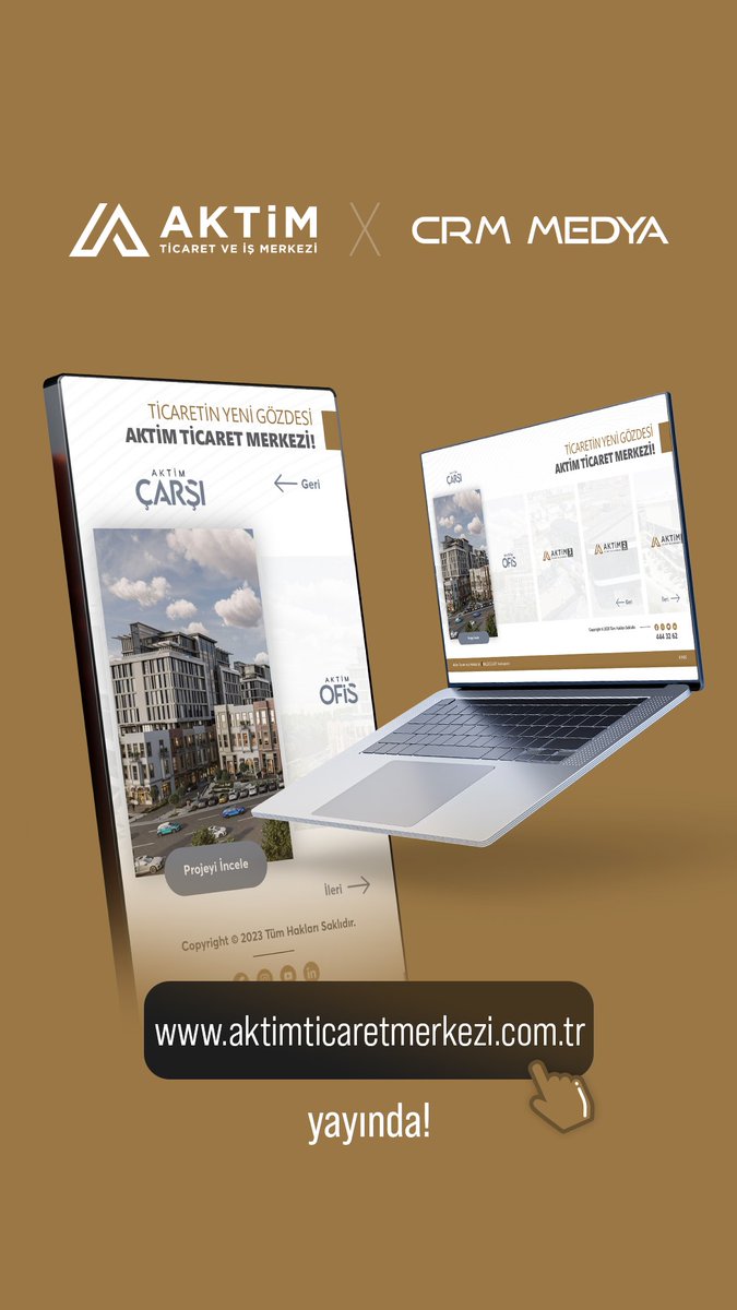 CRM Medya ve AKTİM Ticaret İş Merkezi olarak dijital yenilikte birleşiyoruz! İş birliğimiz sayesinde, müşterilerimize üstün kaliteli web tasarım hizmetleri sunarak dijital varlıklarını geliştirmelerine destek oluyoruz. 

Siz de dijital başarı hikayenizi bizimle yazmaya hazır