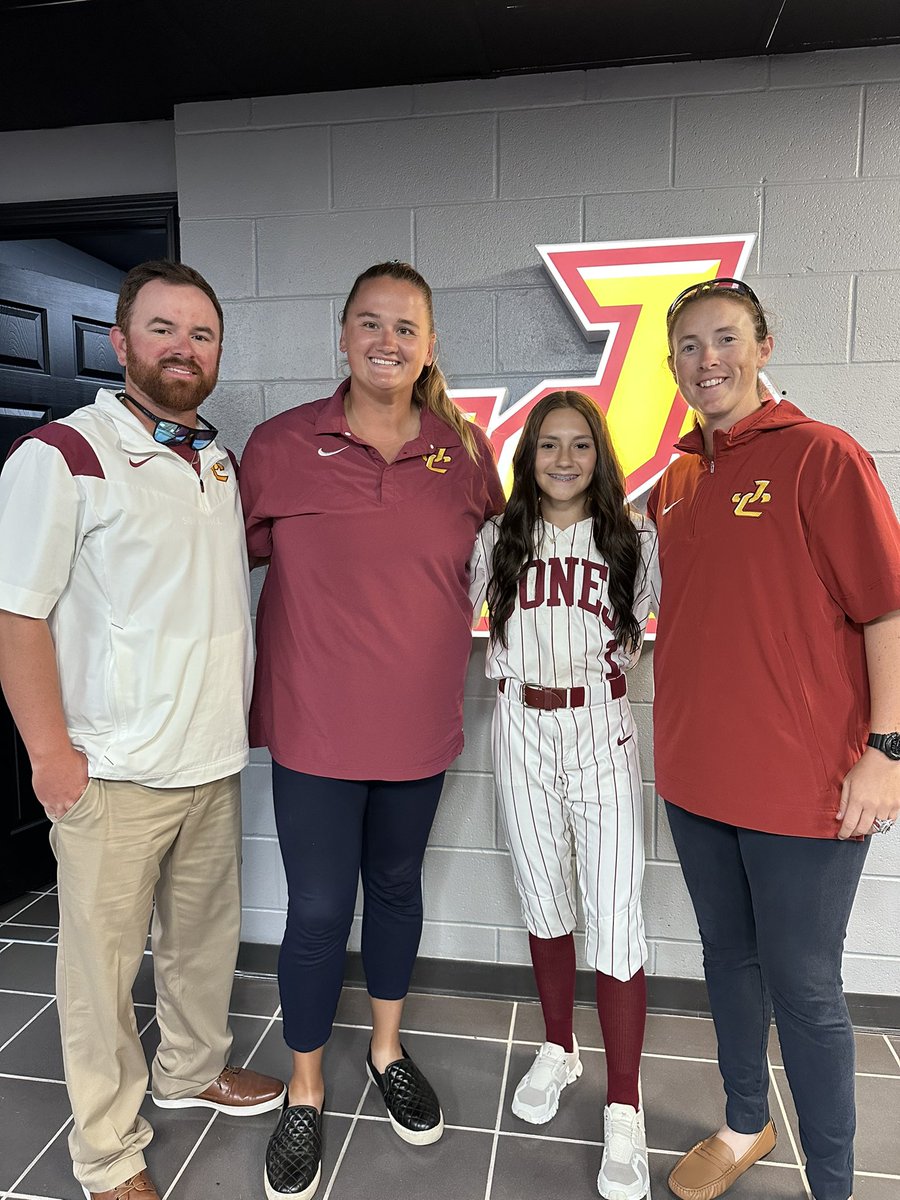 I am so excited and grateful to announce my verbal commitment to continue my athletic and academic career at Jones College!! I want to thank my teammates, my coaches and my parents for pushing me throughout this whole process! Geaux Bobcats❤️💛<a href="/JC_BobcatsSB/">Jones College SB</a>