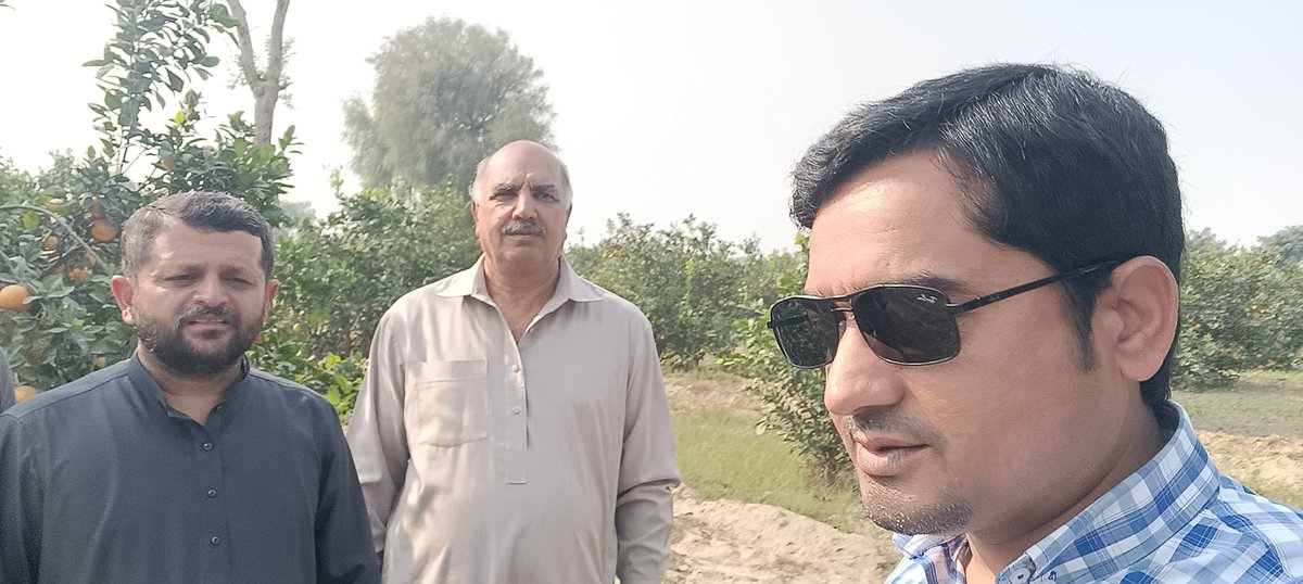 Visited citrus 🍊 orchard of 25 acre along with owner Prof. Dr. Mansoor ul Hassan (Chairman, Department of Entomology, retired) and Prof. Dr. Sagheer (Entomologist) at Karor layyah.
#layyah #citrus