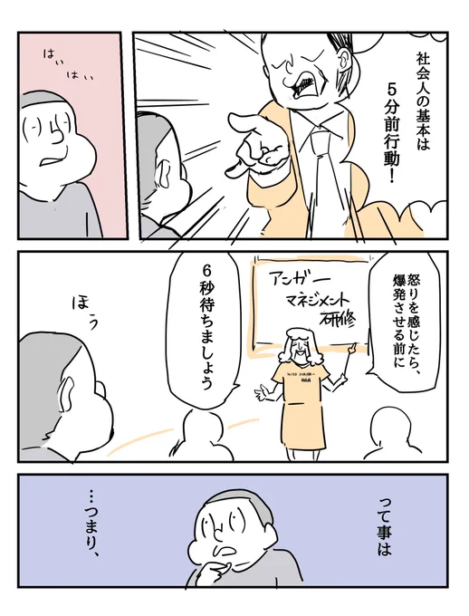 アンガーマネジメントと5分前行動① 