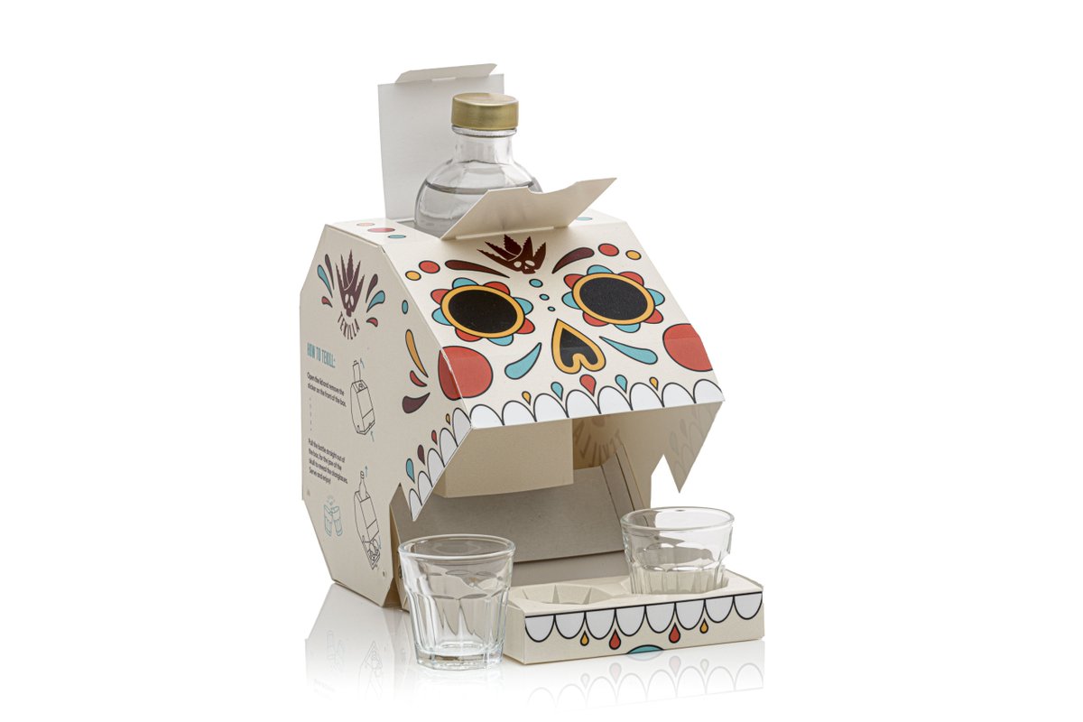 konicaminoltaqz's tweet image. Упаковка по вторникам: свежее прочтение
В конкурсе Pro Carton Young Designers Award 2023 победила упаковка Оскара Миеля для текилы Día de Muertos. Свежо, не правда ли?
#упаковкаповторникам #konicaminoltakz #procarton #картонная_упаковка