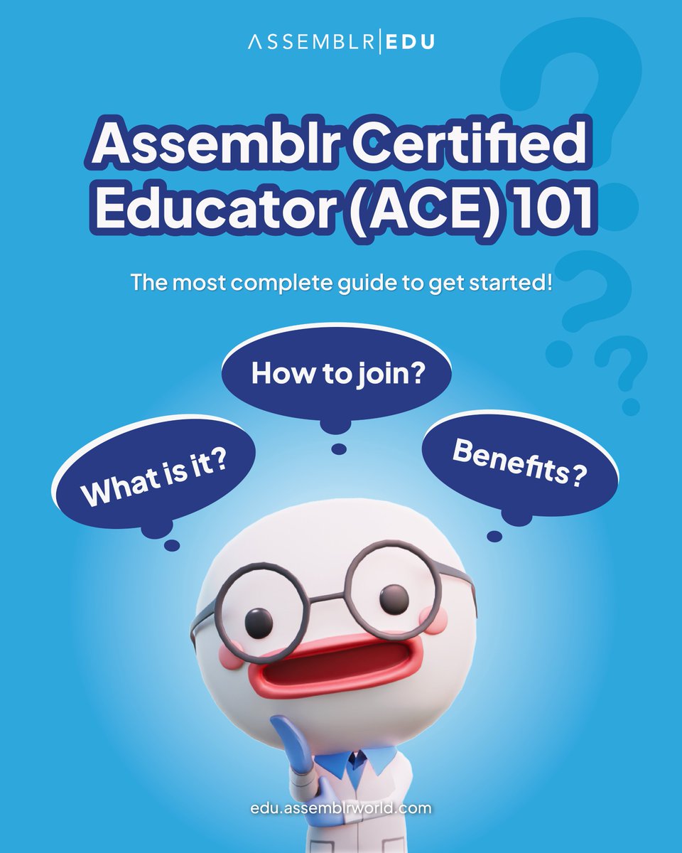 assemblrworld's tweet photo. People say that if you want to grow, you should surround yourself with a community that supports your goals and have similar mindsets. And this community certainly changes your life as an educator to be much better ✨ Introducing the ACE #community by #AssemblrEDU
A THREAD 👇 https://t.co/fzEMkACM70