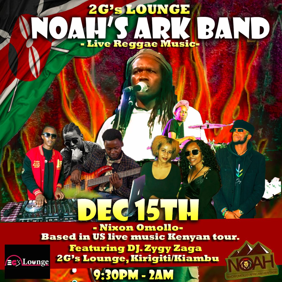 Mark your calendar if you're in Kenya. Will be playing live reggae music with a local band at 2G's Lounge in Kirigiti, Kiambu. Not too far from CBD. Dec 15th,  9.30pm to 2 am. See you there!