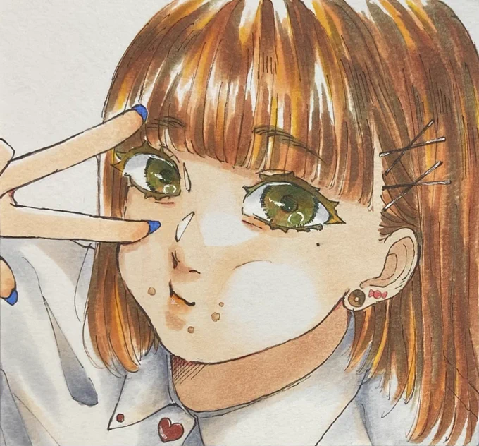 友達にあげるイラスト  #創作 #コピックイラスト #イラスト #illustration #drawing
