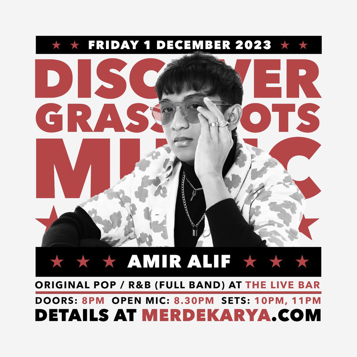Back again with another show! Come down to Merdekarya this 1ST DECEMBER and enjoy the full experience of Happy &amp; Sad.

FREE ENTRY, so Let’s dance and sing-along til It’s Over with STYLE 👀 Tips are advisable.

See you soon!