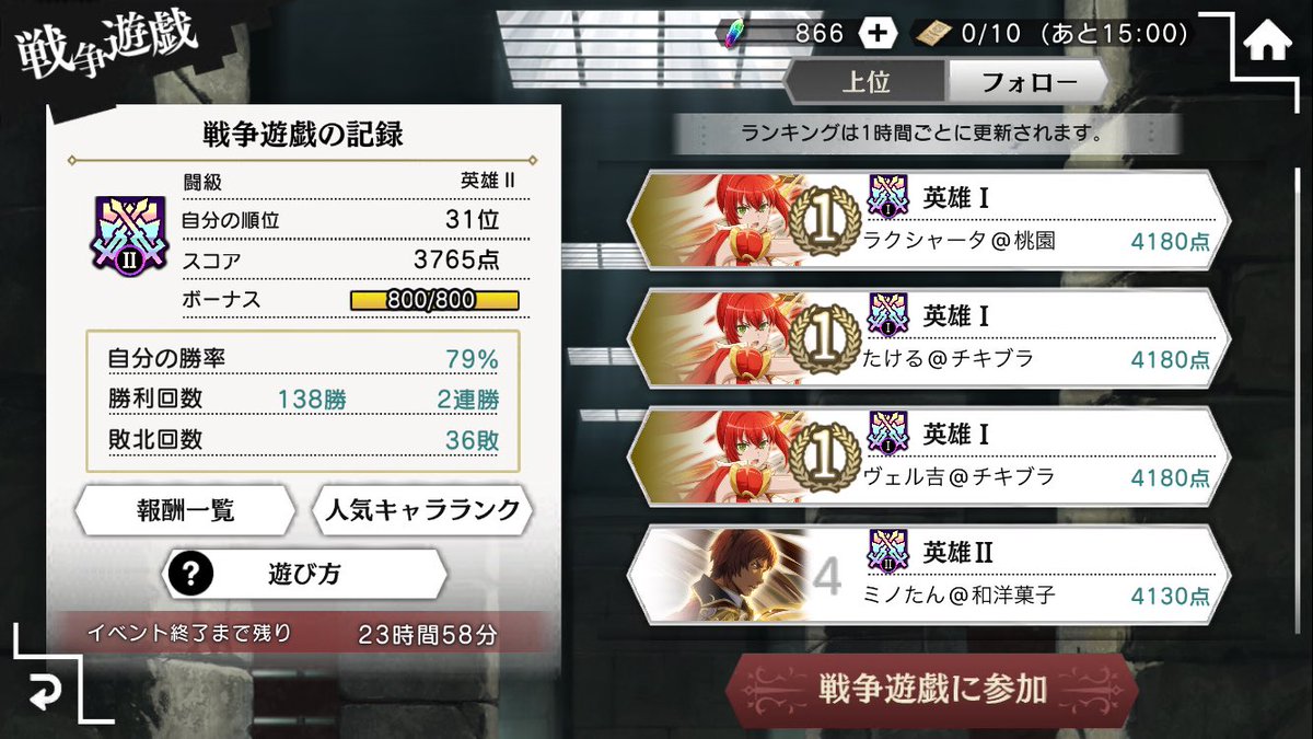 Amu6262's tweet photo. ダンメモのモチベ皆無やけどポチポチしてたら英雄Ⅱ
まだ辞めるなってコト！？ https://t.co/bzDsuFoObl