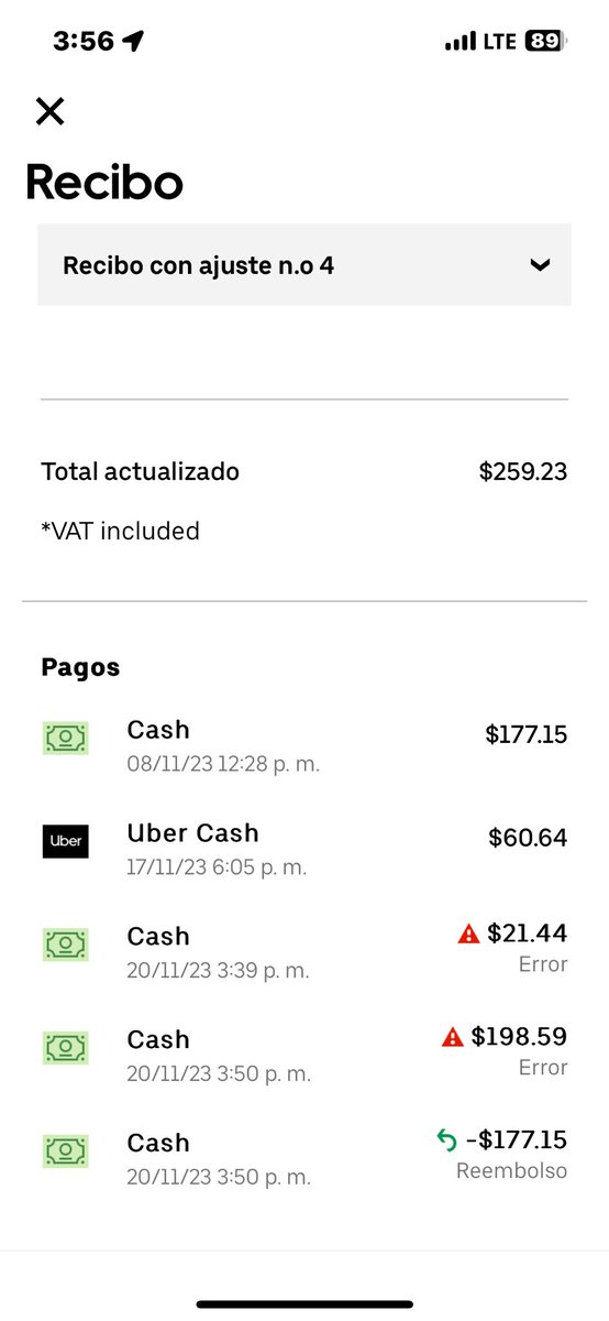 mayraaudigier's tweet photo. @Uber_MEX   Estoy esperando por segunda vez la aclaración de este viaje por favor , es muy molesto esto por eso pago mis viajes en efectivo para terminar y cerrar todo cuando termino el viaje  y días después me siguen actualizando 🤦‍♀️ https://t.co/He7J0nS3rs