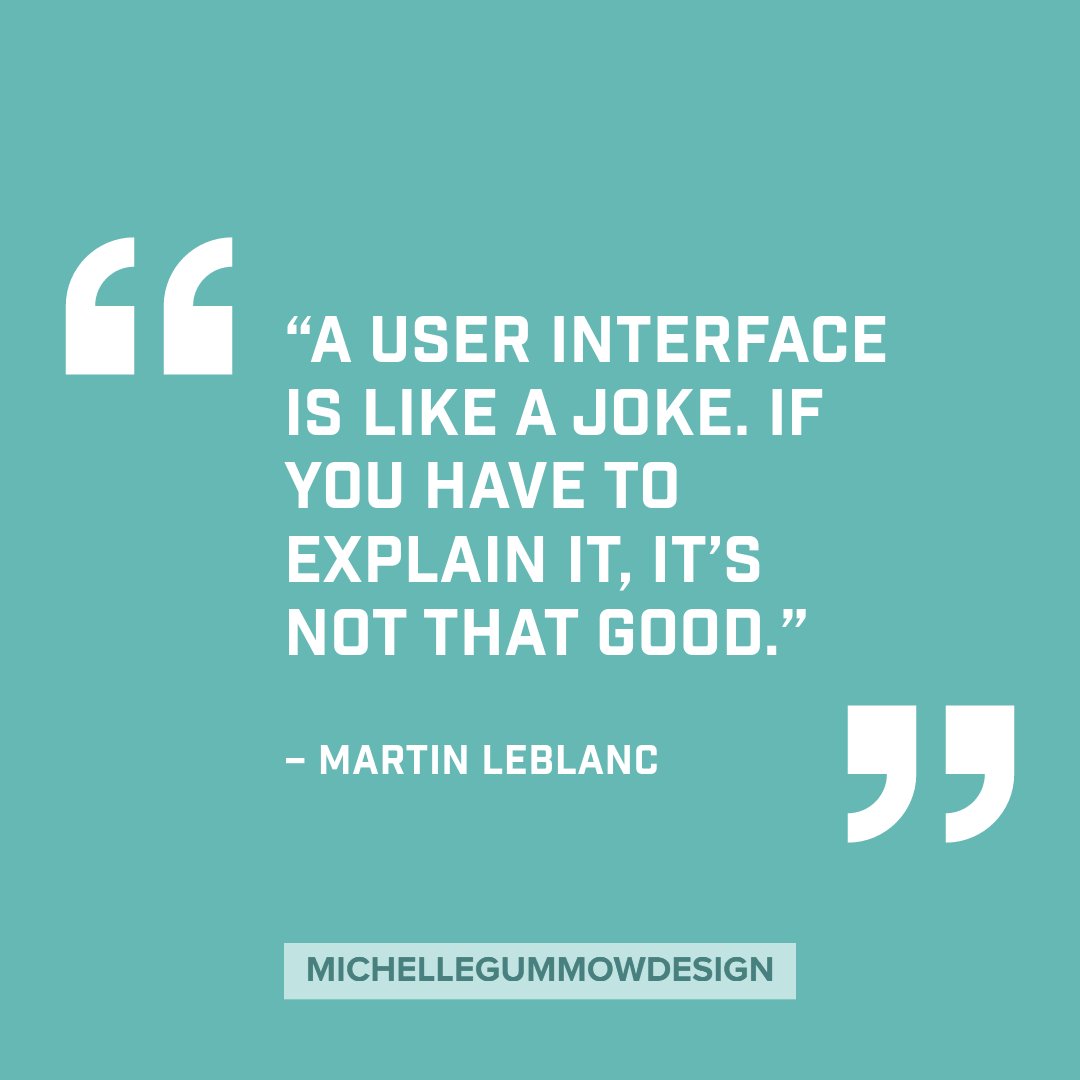 UI wisdom from Martin LeBlanc: Let your interface be smooth and effective. Seamless design speaks volumes! #UIInsights #DesignSimplicity
