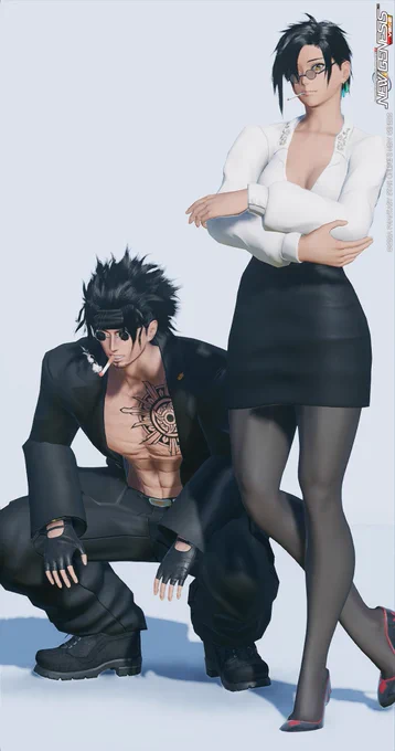 男性キャラはマルボロ、女性キャラはPeaceを吸ってるという設定 #PSO2NGS 