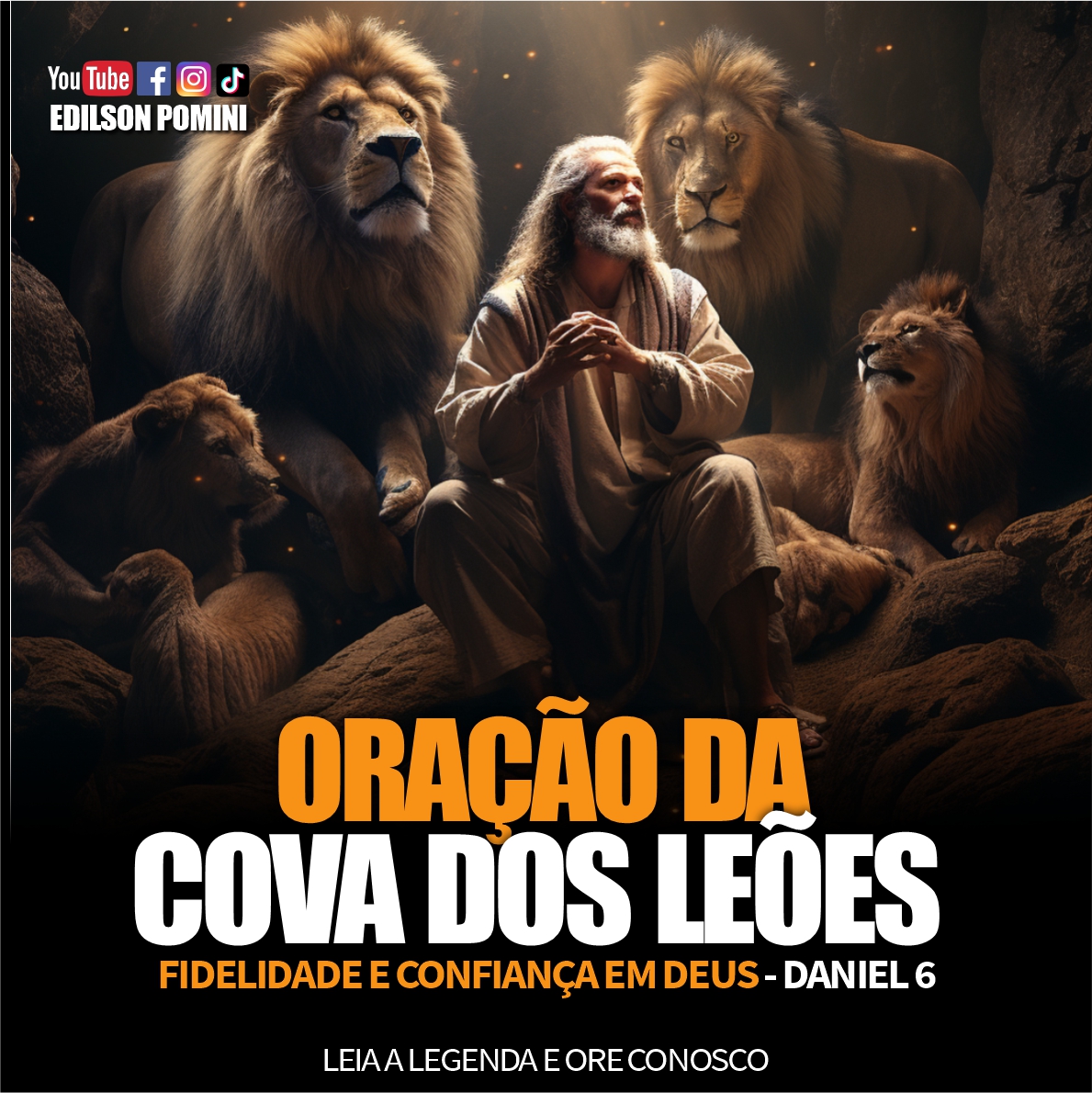 edilsonpomini's tweet image. ORAÇÃO DE FIDELIDADE E CONFIANÇA EM DEUS | TERÇA - 21 NOV 2023 🦁🙏  
Pai Celestial, nesta terça-feira, 21 de novembro, nos voltamos a Ti, inspirados pelo capítulo 6 do livro de Daniel, na Nova Versão Internacional. Assim como Daniel permaneceu fiel a Ti, mesmo diante da lei que…