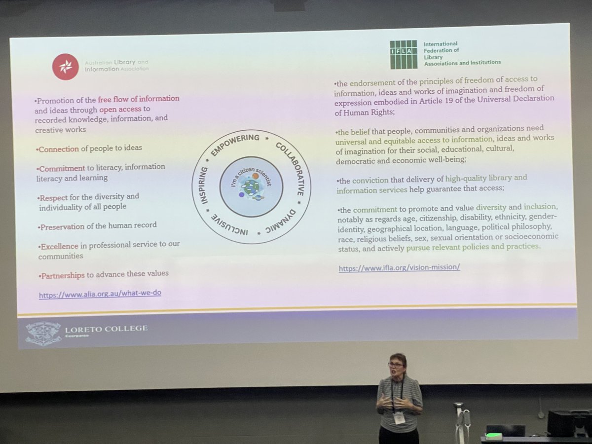 Ottercivet's tweet photo. We know from #CallTrackers, working through the @_BTO Acoustic Pipeline, that libraries + citizen science are a golden combination. At #CitSciOz23 Helen Weston beautifully showcased more examples from Loreto College, &amp; highlighted how well the goals align.
#CitizenScience #STEM https://t.co/e6cZruyfTL