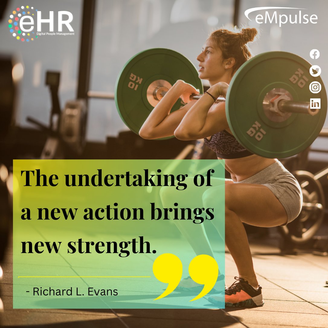 Empulsehr's tweet photo. The undertaking of a new action brings new strength.
- Richard L. Evans

#empulseglobal #eHR #empulseehrsoftware #motivationalquote #inspirationalquotes #inspiringwords #qotd #motivationalmorning #NewAction #newstrength #willpowerwins https://t.co/Uw3Q3MaPmB