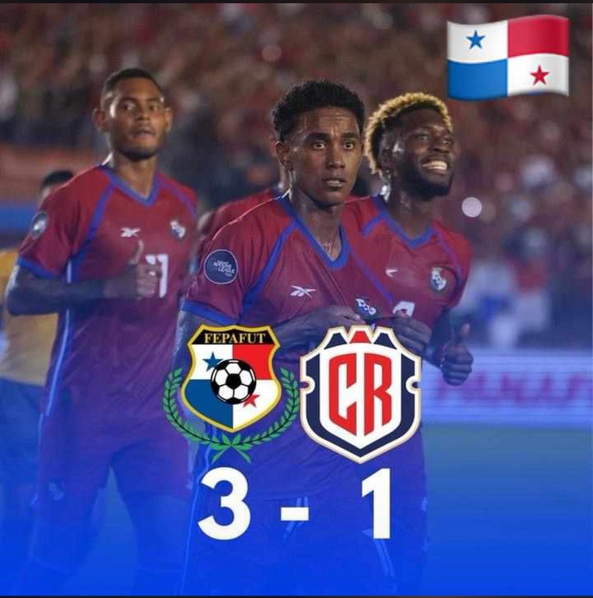 Global  🇵🇦6 - 1🇨🇷
Clasificados a la Copa América y al Final Four. 
Después de un recambio generacional llegamos a competir en cada torneo. 
Jugadores formados y que han aprendido de gran forma inteligencia emocional, disciplina, orden y jugar como equipo de un país.