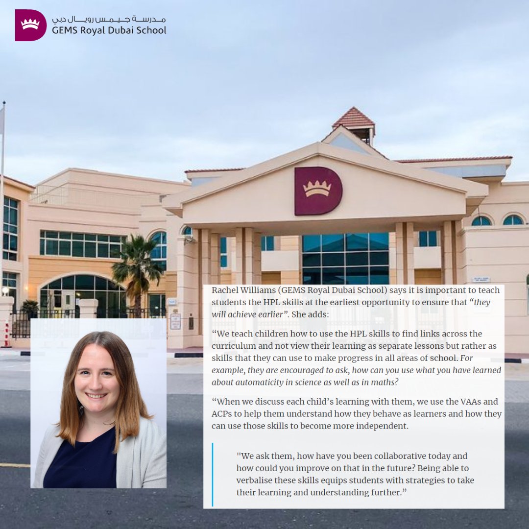 👑📷Miss Williams shines the spotlight on Royal Dubai School in the latest High-Performance Learning article! 📷📷#GEMSEducation#HPL
whichschooladvisor.com/uae/guides/wha…