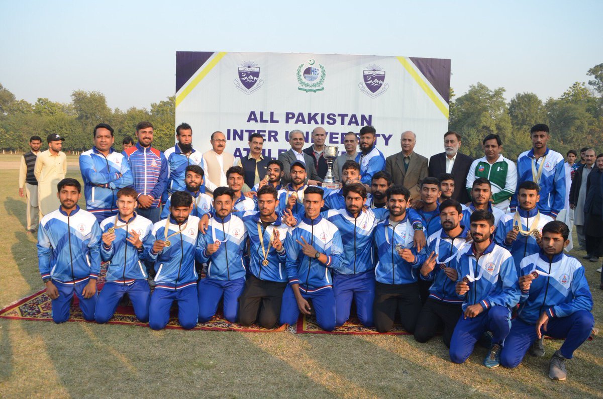UNIVSSPORTS's tweet photo. Once again UCP has won all Pakistan University Athletics Championship 2023-24 held at University of Peshawar.

University Of Central Punjab https://t.co/P4B9zR0MGr
