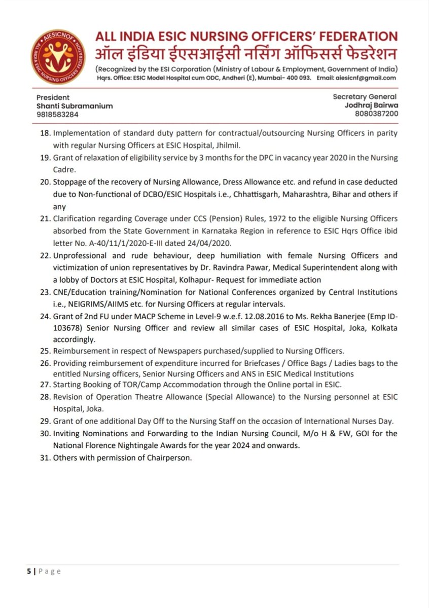 aiesicnf's tweet photo. We appeal to each and every member to support our Trade Union Action to meet the demands of the Nursing Officers in #ESIC.
#observingblackday #tradeunionmovements #blackbadgeprotest #protest_demonstration #MassCL #joinindefinitestrike #FightForRight https://t.co/0z4HG1bXfC