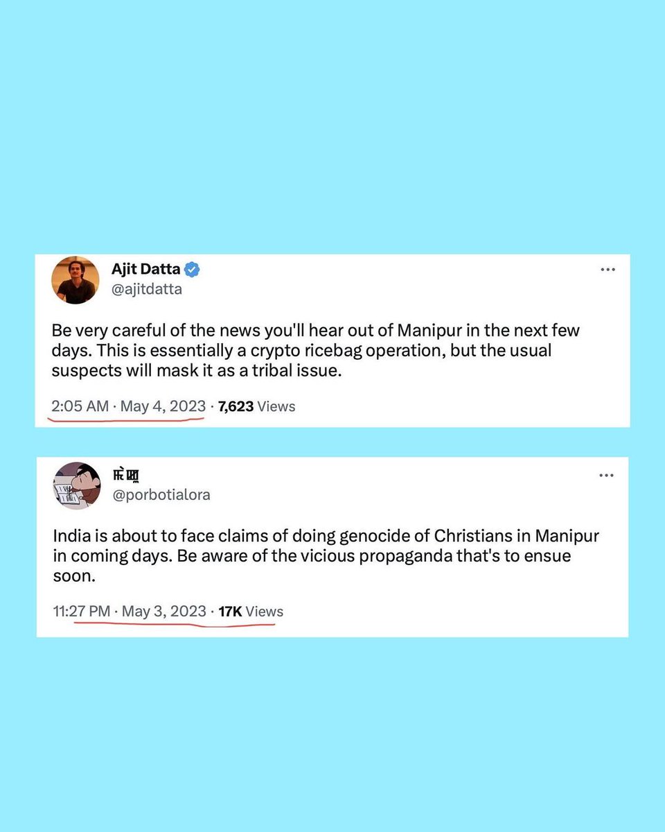 ManipurProdigy's tweet photo. For the first time in BBC's history, they've depicted the Manipur Violence accurately. It's not a Hindu-Christian or Hindu-Muslim clash; rather, it's a struggle for control over opium fields in the hills by Kuki militants, triggered by the state government's crackdown on drugs. https://t.co/tf3CYyUZ4J