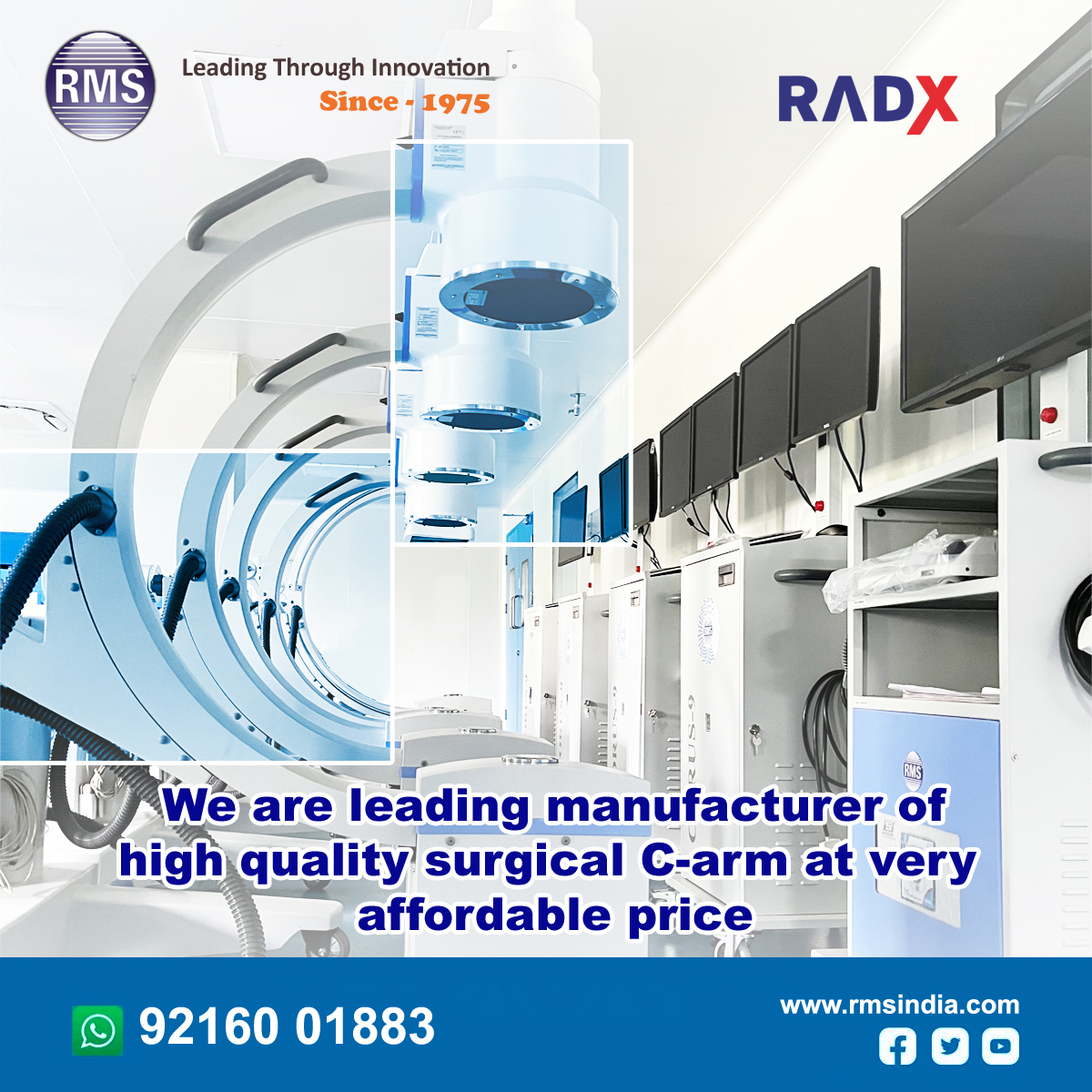 INDIA_RMS's tweet photo. #Carm is a mobile #imaging unit used primarily for #fluoroscopic imaging during #surgical and #orthopedic procedures.

#MedicinePocket #MedTwitter #radiology #surgery #healthcare #patientsafety #hospital #Medicare #PatientCare https://t.co/t3xqUB8VvN