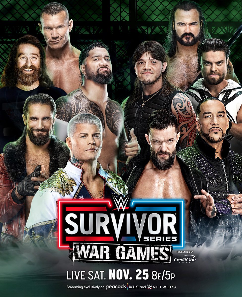 WrestleOps's tweet image. THE FINAL TEAMS ARE OFFICIALLY SET.

#SurvivorSeries 
WarGames.
This Saturday.
Allstate Arena in Chicago.

Team Cody Rhodes vs Team Judgment Day.