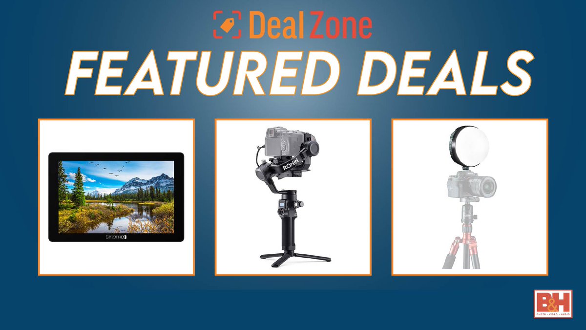 Deals from @SmallHD, @DJIGlobal, @Rotolight , and more in today's #BHDealZone!
bhpho.to/BHDealZone