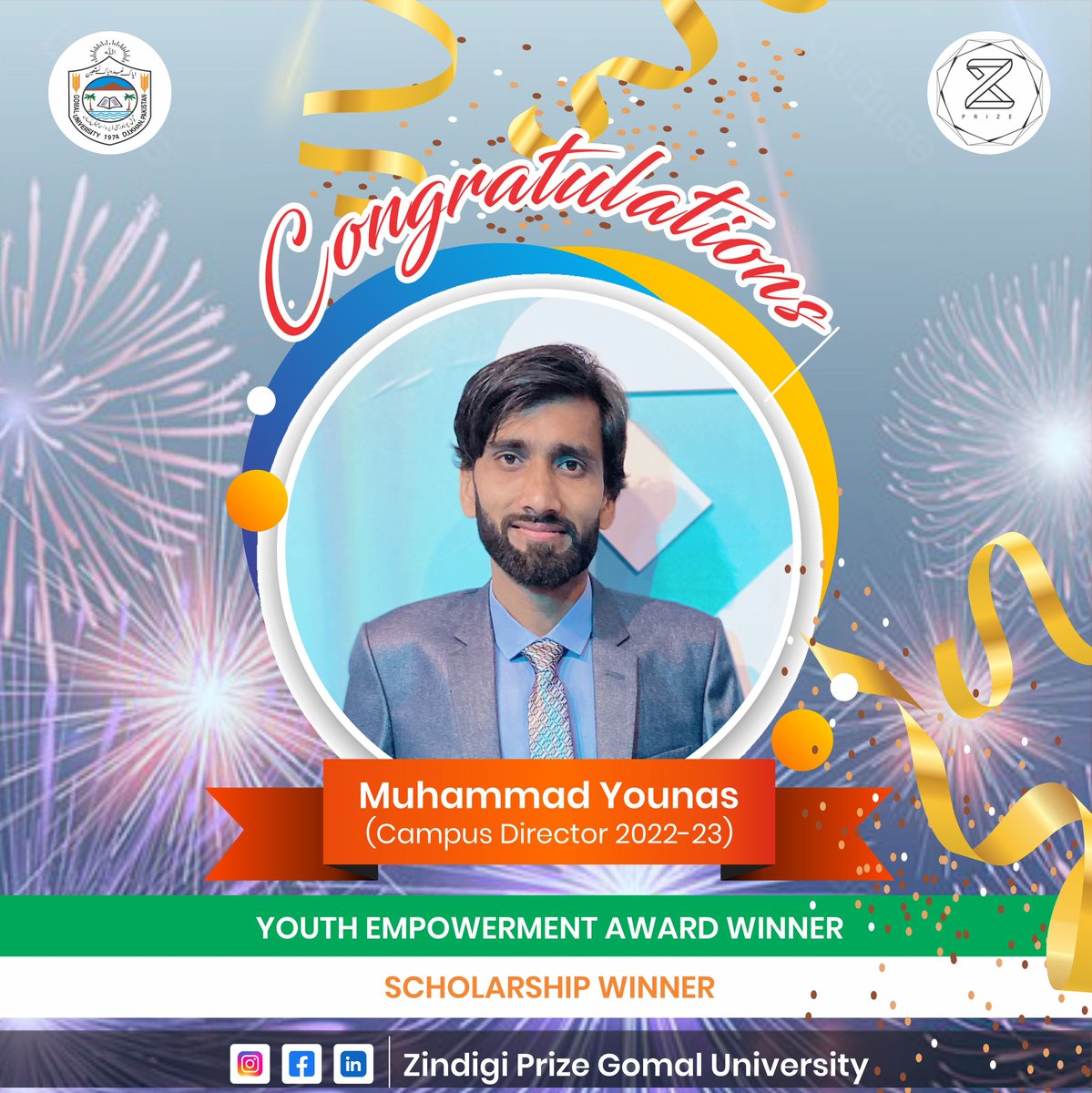 YounisGurmani94's tweet photo. Alhumdulillah 😊❤️

#Zindigi #ZindigiPrize #Entreprenureship #CampusDirectorAwards https://t.co/05QOL0hyFV