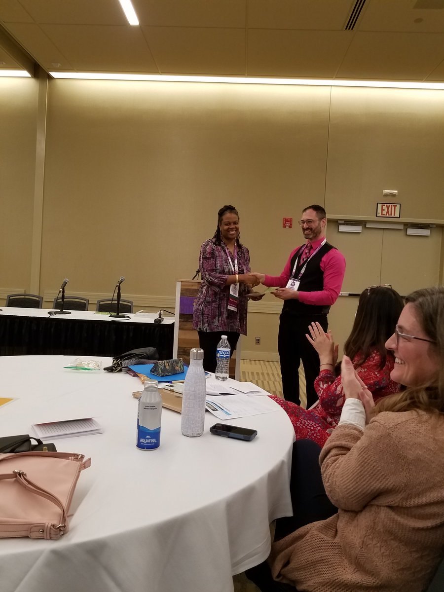 Receiving my CEL Innovative Leadership award at #NCTE23. This is the fourth education award I've received in the past year. I'm proud of my 30 years of service and leadership in education. I'm BLESSED. #education #teacher #author #AuthorLife