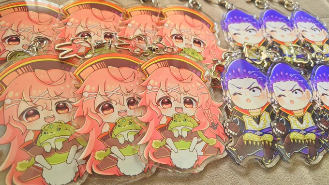 ゴエリンにもってくアクキー届いた!