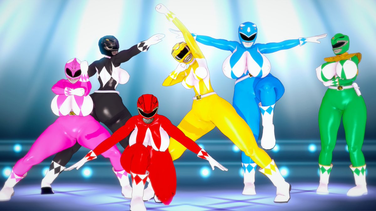 KaosKatsu1's tweet photo. The MIGHTY HORNY POWER RANGERS (based on the art by @witchkink00 ) are now available for Koikatsu.
https://t.co/JSQ2FlVcQv https://t.co/KoePjdpYdV