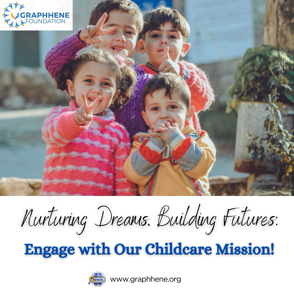 GraphheneF's tweet photo. At Graphhene Foundation, we believe in the power of dreams and the potential within every child.

#GraphheneCares #ChildCare #NurturingDreams #BuildingFutures #EmpowerChildren #MakeADifference #NGO #SocialImpact #socialservice https://t.co/64AWmLds8g