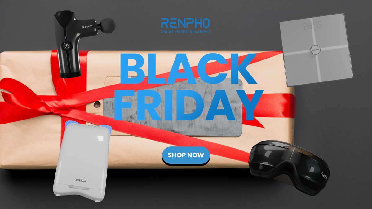 Robert3Campbell's tweet photo. Black Friday Sale week! Shop now and enjoy Renpho Black Friday Deals 2023. Quickly check out now on this link below. Products are getting sold out fast! https://t.co/faXfjhoEeJ #BlackFriday #BlackFridaySale #BlackFridayDeals #BlackFriday2023 #Renpho #Health #Wellness #Fitness https://t.co/kujh4XQl1Z