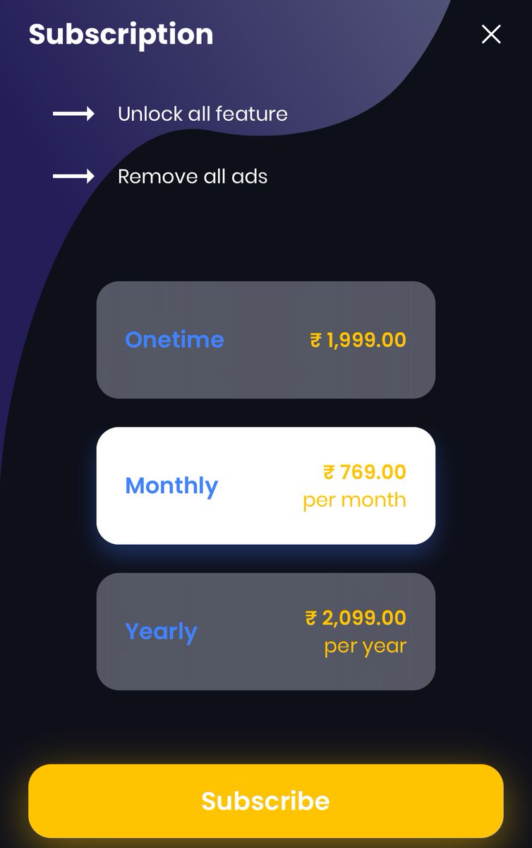 cveaswar's tweet photo. ⁦@TruecallerHelp⁩ can you explain difference between onetime and yearly options? https://t.co/MpYs9muvzp