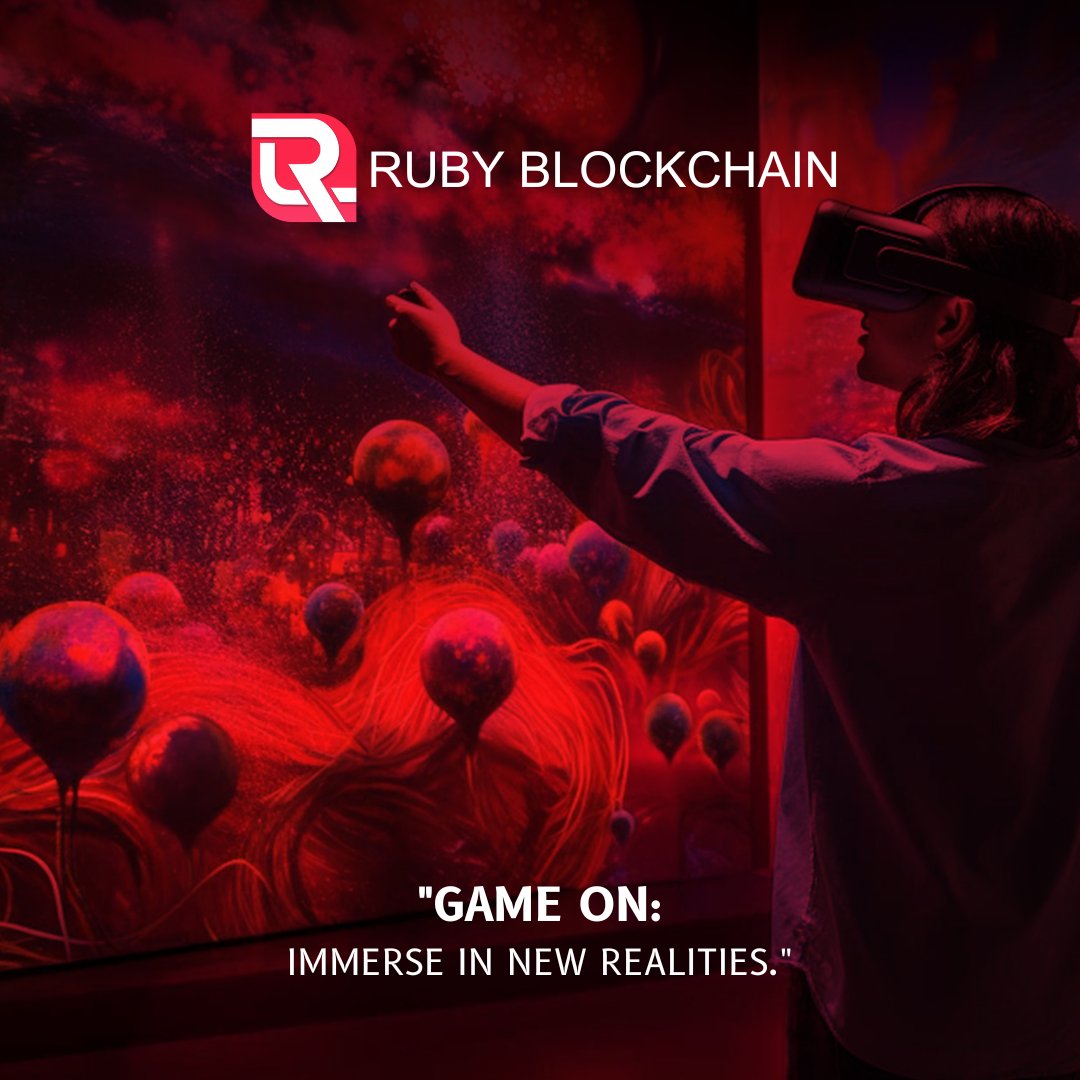 rubyblockchain's tweet image. Dive into the future with Ruby Blockchain: Your portal to unprecedented virtual dimensions awaits! #ExploreWithRuby #VRRevolution 🚀🌌
.
Website - rubyscan.io
.
#RubyScanRevolution #rubyscan #rubyblockchain #RubyBlockchainMagic #RubyScanEra #BlockchainRubyRadiance