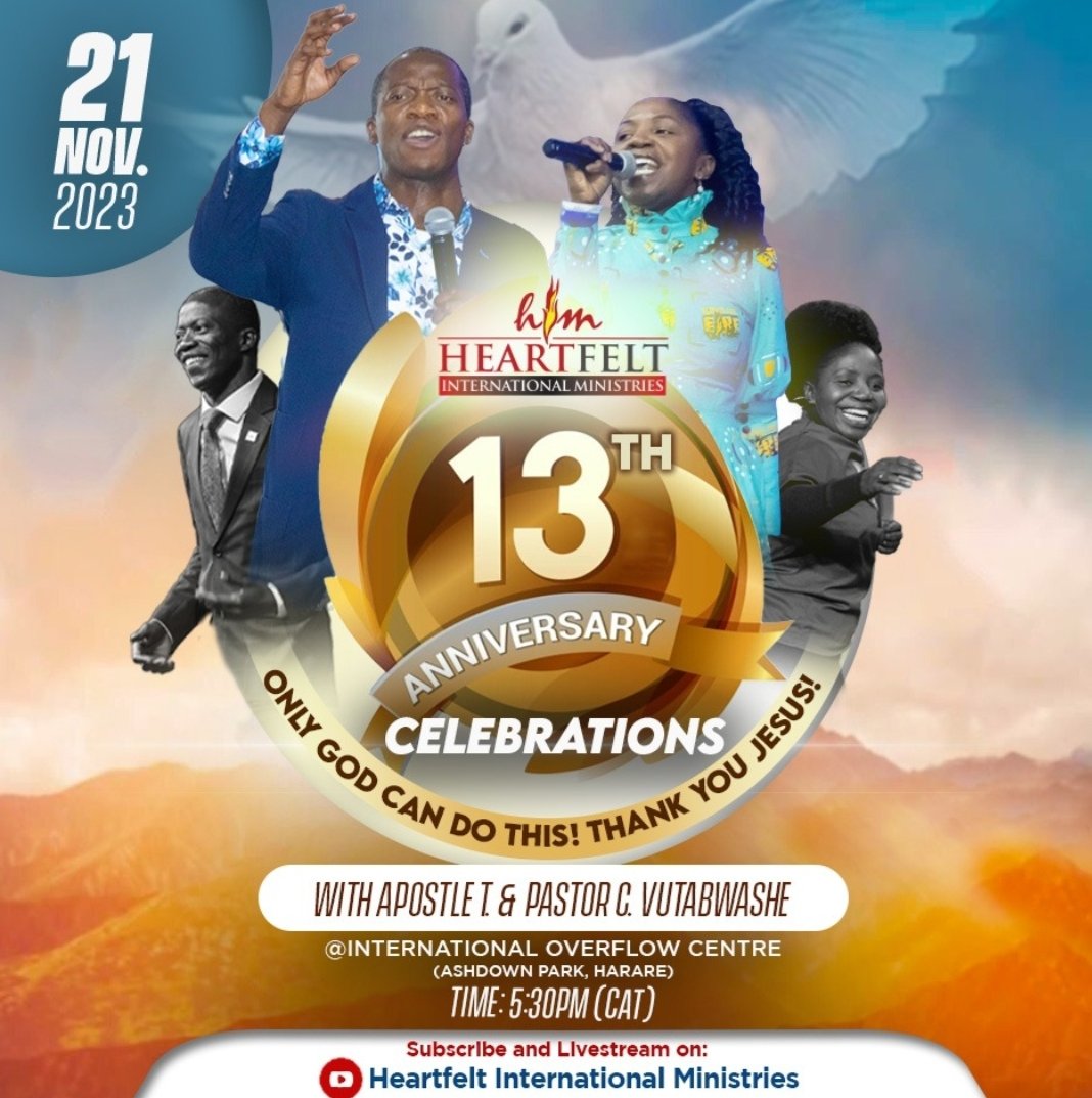 Happy 13th Anniversary  Heartfelt  Family. We look back we see Jesus, we look today, we see Jesus and we look forward into the future we Jesus. It is Jesus forever in this Commission.