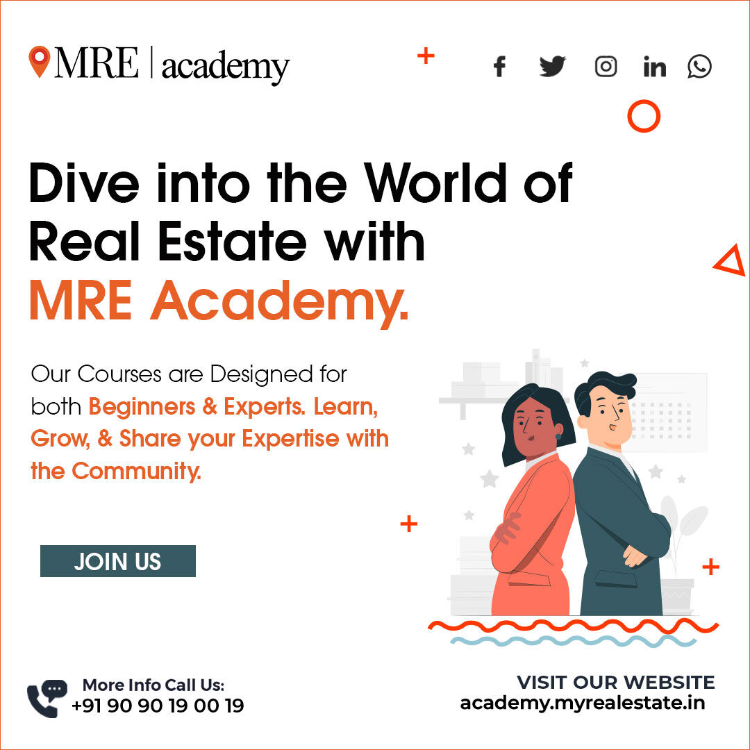 Dive into real estate success with MRE Academy. From beginner to expert, learn, grow, and share. 
Join us now! 

#realestateindia #realestateacademy #realestatelearning #myrealestateservices  #mre
