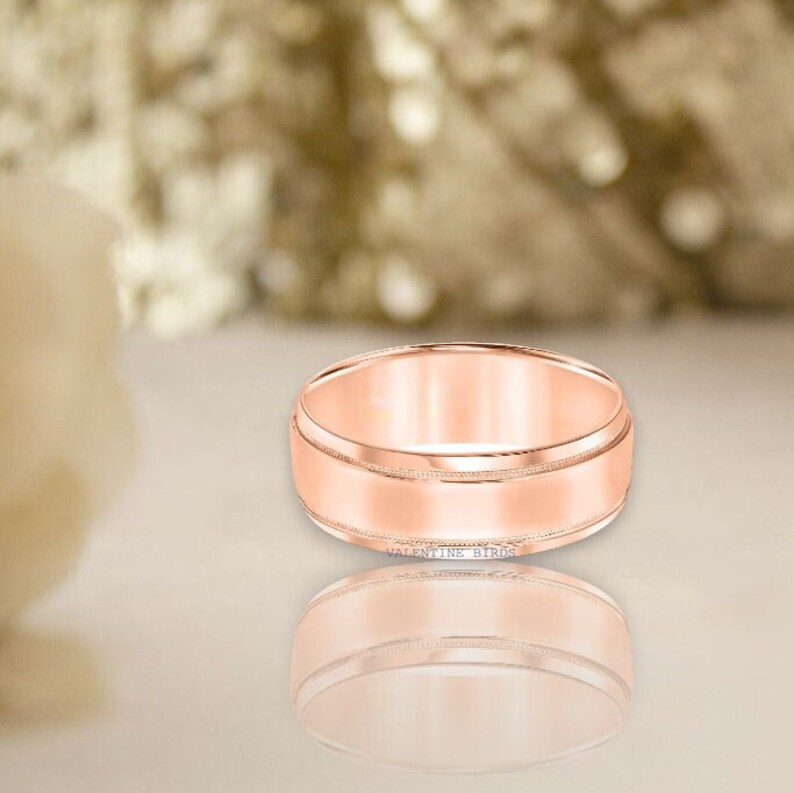 valentinebirds_'s tweet image. 18k Rose Gold Solid Beveled Edge Milgrain Newly Engaged Gift | Comfort Fit Band For Her And Him | Matching Band For Couples
RS: $140.80

BUY LINK: etsy.com/listing/159266…

#MatchingBand #CustomFineJewelry  #Jewellery #GiftforFather #SummerJewelry  @ValentineBirds_ #foreignFashion