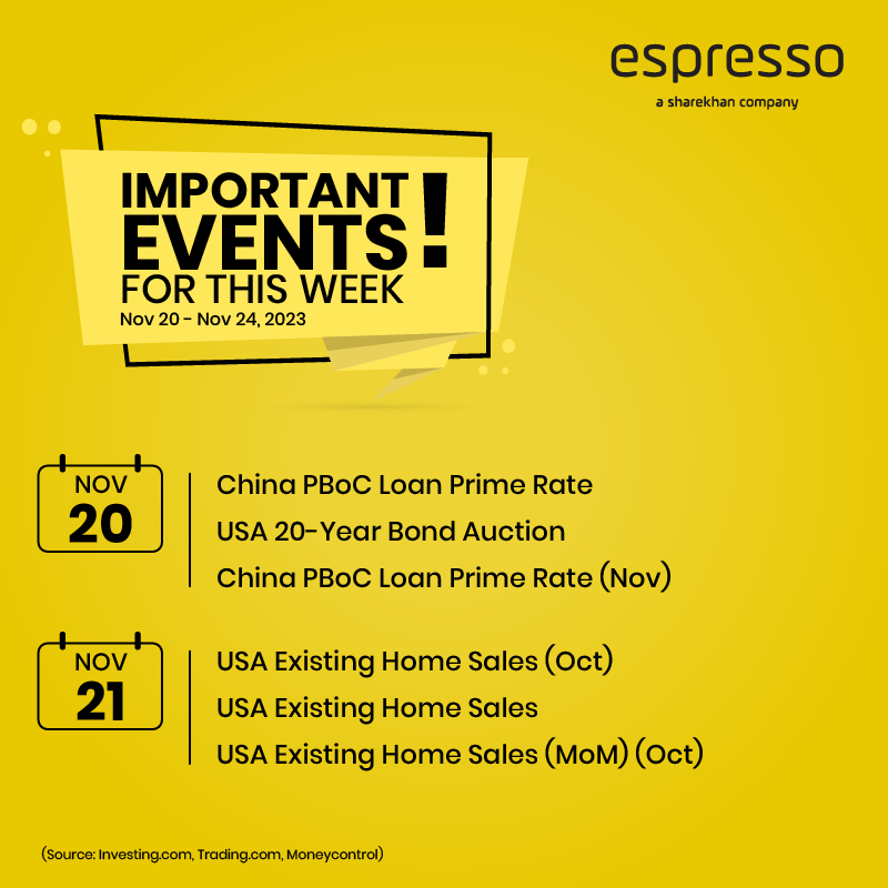 espressoinvest's tweet photo. These are the important events of the week! Check out these upcoming events that may have an impact on the stock market.
#espresso #weeklyimportant #Eventguide #NSE #BSE #Stockmarket https://t.co/OfhC6gYeFB