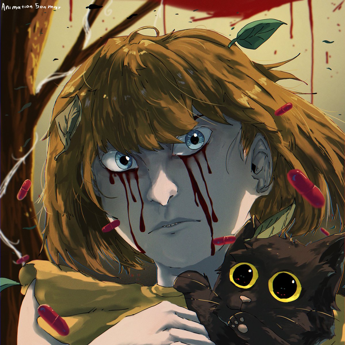 Animation5onMar's tweet photo. A little Fran Bow "messy" fanart 👩🏽🐈⬛🩸
#franbow #franbowfanart #killmondaygames #killmonday #fanart #HorrorGames #art #illustration #illustrationsart #illustrationartist #digitalart #DigitalArtist #franbowgame #cat https://t.co/oQGg7cWP2z