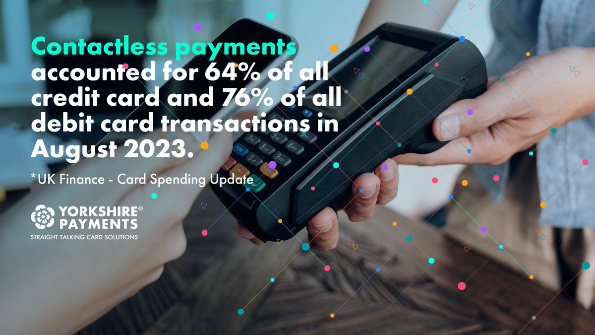 Contactless payments accounted for 65% of all credit card and 76% of all debit #cardtransactions in August 2023. According to UK Finance's Card Spending Update

If your business is not equipped to take #cardpayments you could be losing customers. We can help - Get in touch