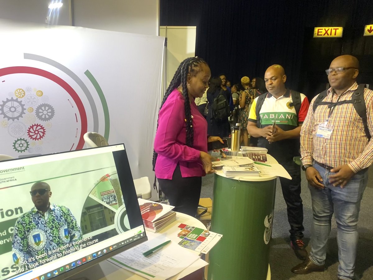 thensgZA's tweet photo. @thensgZA team is showcasing its offerings at the 67th Annual @IPM4PEOPLE Convention & Exhibition. The convention encourages innovation, collaboration & growth within the HR industry.
#IPMACE2023
#TheNSG
#LearnServeGrow
@GovernmentZA @LetsTalkGovApp @thedpsa @cpsi_sa https://t.co/ceF71X2iKX