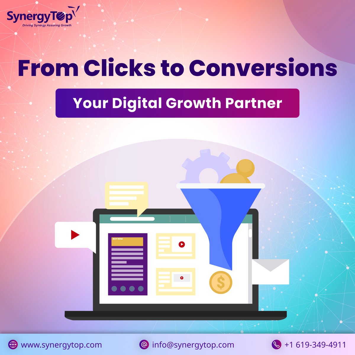 SynergyTopUSA's tweet image. Optimize Your Digital Journey with SynergyTop!

From Clicks to Conversions, we are your dedicated partner for online success. Ready to elevate your brand? Let&apos;s strategize! bit.ly/41QMH8v

#digitaloptimization #onlinesuccess