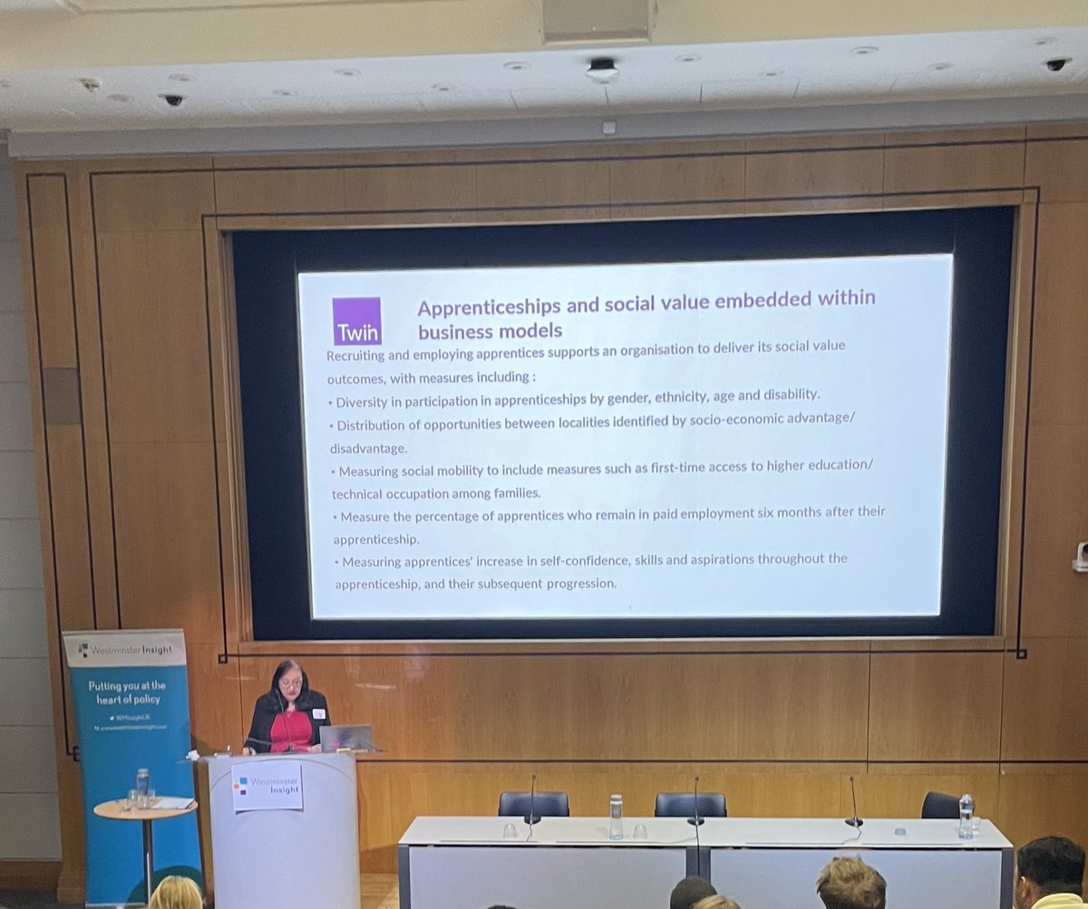 Fascinating insight on the links between social mobility and apprenticeships <a href="/WMinsightUK/">Westminster Insight</a> #ApprenticeshipsWM