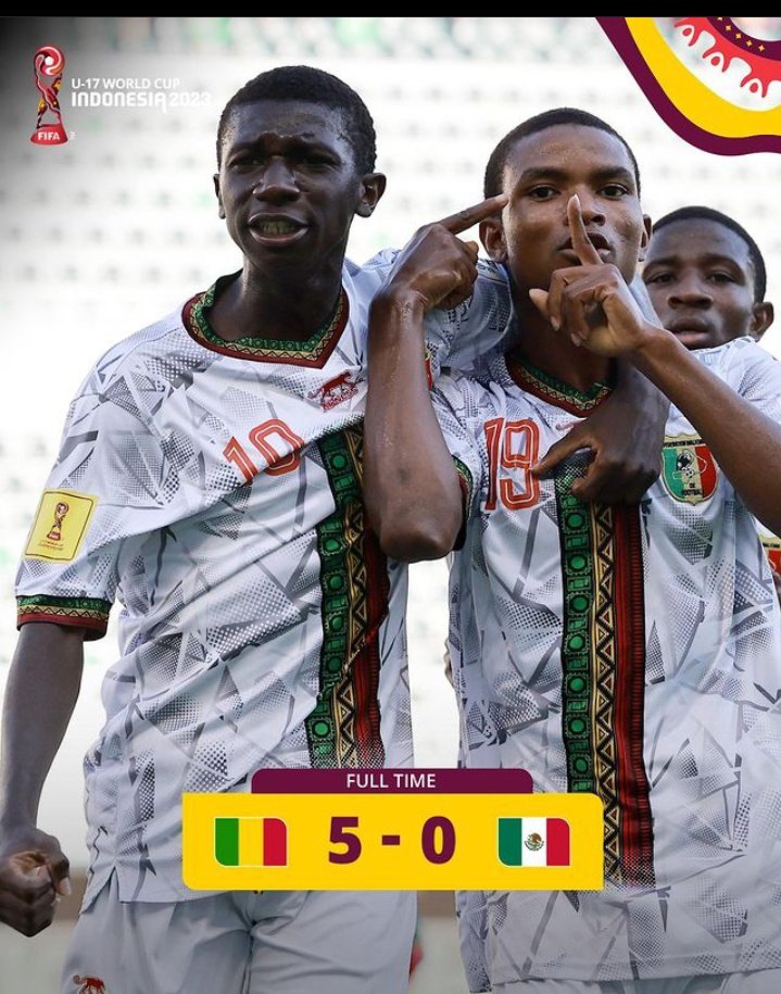 mohvmed_7's tweet photo. Nos aiglonnets s'imposent et filent en quarts de finale #U17 #FIFAWorldCup  Mali Puissanci ! https://t.co/9yJcmDMjLv
