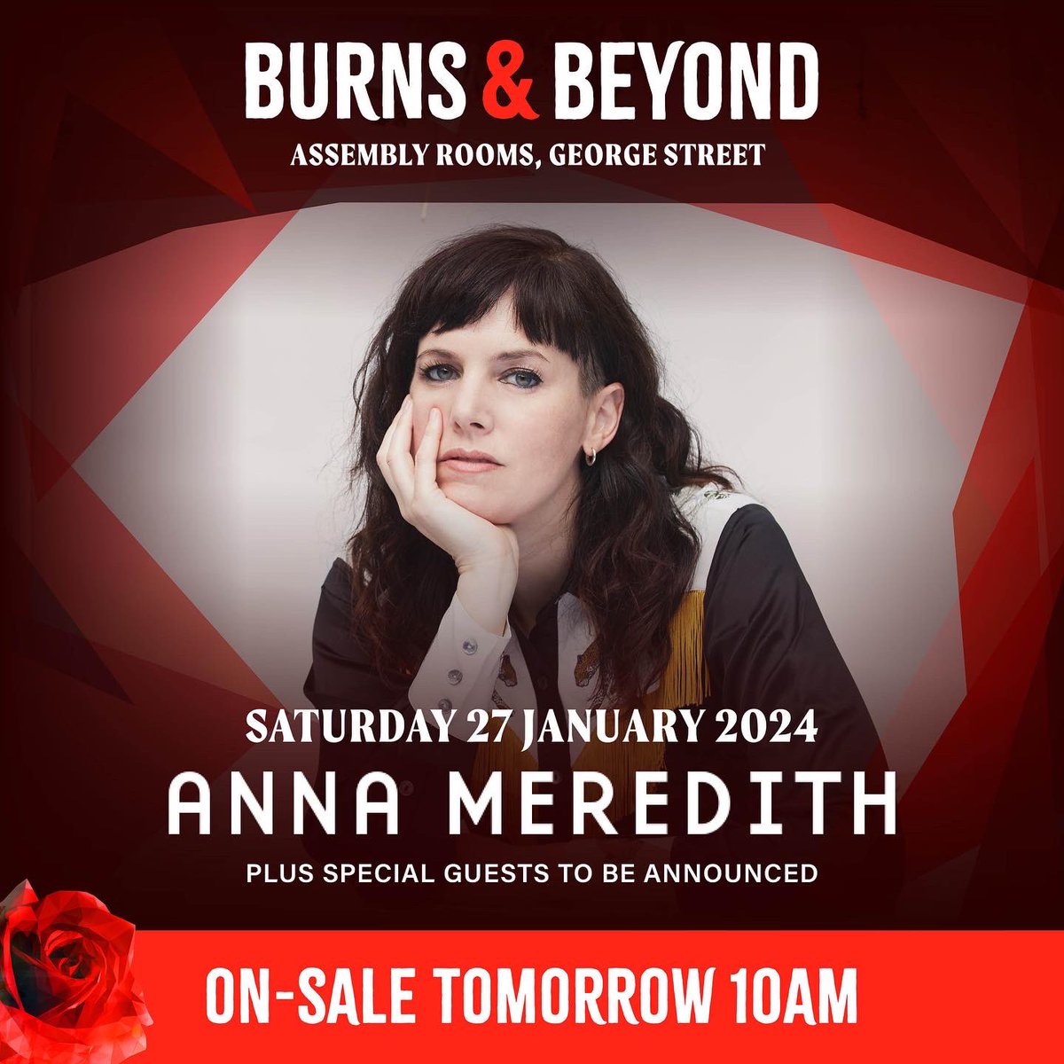 burnsandbeyond's tweet image. Tickets for @AnnaHMeredith full band show at the @burnsandbeyond Festival Club at @ARedinburgh are on-sale now at burnsandbeyond.com/events/anna-me… 
#AnnaMeredith #burnsandbeyond #BurnsNight #Edinburgh