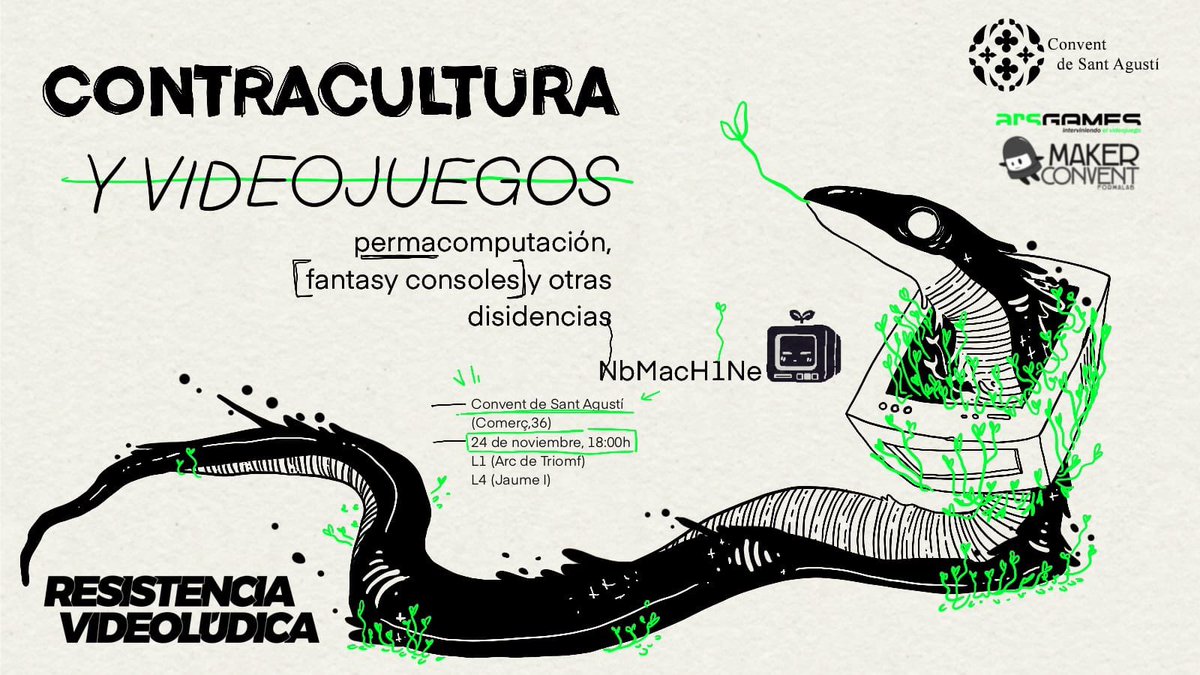 ConventAgusti's tweet photo. @CCSAndreu @Casaorlandai @canbaste @ccguinardo @CCPereQuart @CotxeresCasinet @CanFelipa @casaelizalde @cc_PerePruna @culturaLaMarina @fortpienc @ccgolferichs @Can_Clariana @centrecivicsafa @CCUrgell @CCCBorrell @farinera @CCTorreLlobeta @VilaUrania @NavasCC @CcivicsBCN @HiginiaRoig @RitaRakosnik @jotaemi @BcnDCultural @raquel_lua_ @elParlanteBCN @BCN_SantsMont @abaoaqu_ @NursDuran @marina_guiu @vickibernadet @IRSantPau @bcn_hg @laianoal @ClipTeatres @BCN_SantAndreu Aquesta setmana al #ConventAgusti...

🖥️24/11, 18h: Contracultura i Videojocs de @nbmach1ne i @ResVideoLudica

📽️Fins 25/11: "D’un rastre com un tall” dins de #loopbarcelona

👉Fins 1/12: Expo: Una imatge val més que mil paraules!

🎮Fins 29/12: "La ciutat en joc" d' @ArsGames https://t.co/BfEcndtARg
