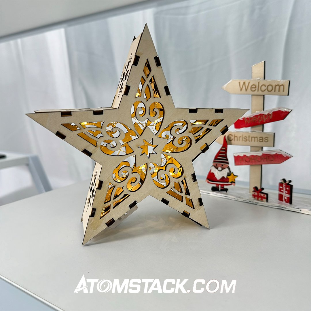 AtomStack's tweet photo. Super easy to make a star lamp, just AtomStack A24 PRO
#atomstack #atomstacka24pro #lamp #diyfurniture #diyfurnituremakeover #furnituredesign #furnituremakeover https://t.co/oTINHjh72Y