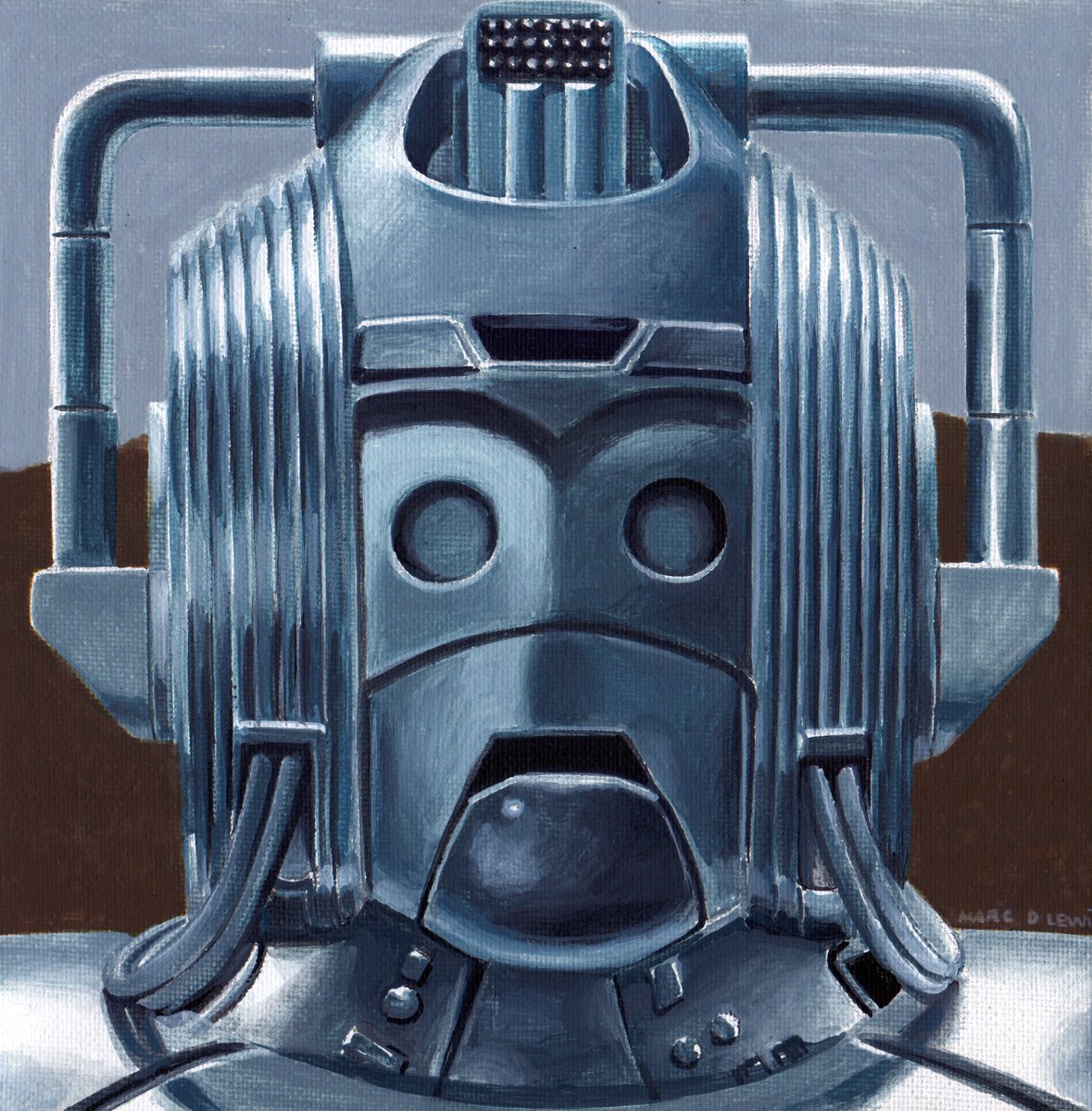 'I have found the ones from the Tardis. I shall take the patrol and destroy them.' 🤖

#DoctorWho #DoctorWho60 #DrWho #DWfanart #Cybermen #TheFiveDoctors #canvasart #painting #illustration #art