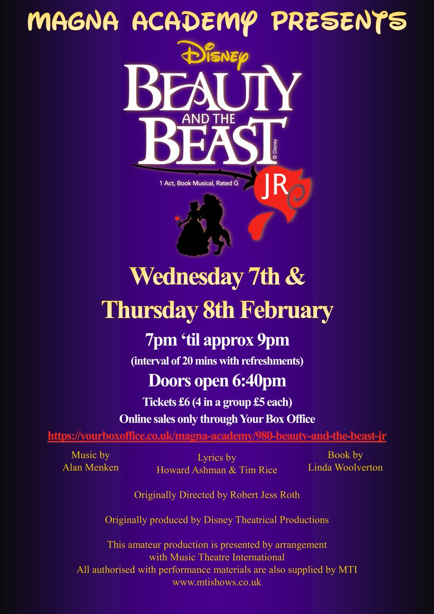 Tickets are now on sale!!!
yourboxoffice.co.uk/magna-academy/…